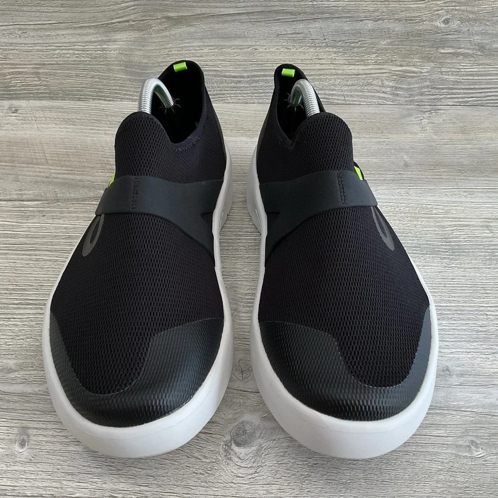 OOFOS OOmg Sport Shoes Men 13 Black Walking Recovery Comfort Sneakers Athletic